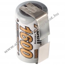 NiMH Akkumul�tor 2/3A 1600mAh U-form�j� forraszt�f�llel NiMH