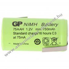 Helyettes�t� Akkumul�tor 2/3AA modell�p�t� forrf�l Z-forma 1,2V 650mAh 1db/csomag NiMH