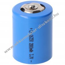 Helyettes�t� Akkumul�tor INR26350 3,7V 2000mAh emelt p�lus max.6A Li-ion