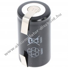 Helyettes�t� Akkumul�tor D (g�li�t) 1,2V 5000mAh U-alak� forrf�llel NiMH