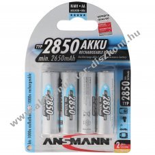 Ansmann Photo AA Mignon ceruza Akkumul�tor 1,2V 2850mAh 4db/csomag NiMH
