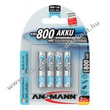 Ansmann maxE Micro AAA Akkumul�tor 1.2V 800mAh 4db/csomag NiMH