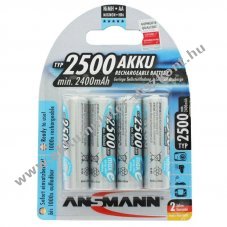 Ansmann maxE AA Mignon ceruza Akkumul�tor 1.2V 2500mAh 4db/csomag NiMH