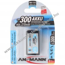 Ansmann E-Block 8,4V 300mAh 6F22 Akkumul�tor NiMH