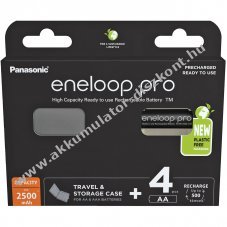 Panasonic eneloop pro AA Mignon ceruza Akkumul�tor 1,2V 2500mAh 4db/csomag NiMH