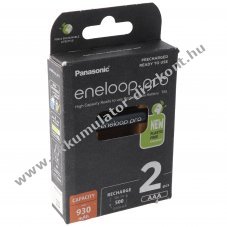 Panasonic eneloop pro AAA Akkumul�tor 1.2V 930mAh 2db/csomag NiMH