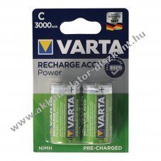 Varta Power Play C (b�bi m�ret) Akkumul�tor 1,2V 3000mAh 2db/csomag NiMH