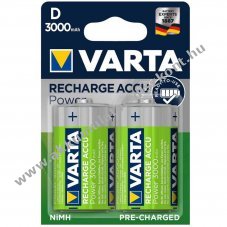 Varta Power Play D (g�li�t) LR20 Akkumul�tor 1,2V 3000mAh 2db/csomag NiMH