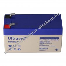 Ultracell �lom Akkumul�tor 12V 1,3Ah Faston 4,8mm