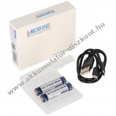 Keeppower AAA (Micro) Akkumul�tor 1,5V 1000mWh 2db/csomag Li-Ion