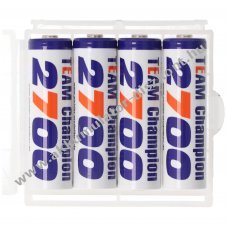 Helyettes�t� Akkumul�tor Team Champion AA Mignon ceruza Akkumul�tor 1.2V 2700mAh 4db/csomag NiMH