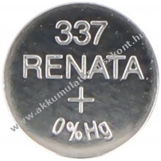 Renata 337 SR416SW ez�st-oxid gombelem 1,55V 1db