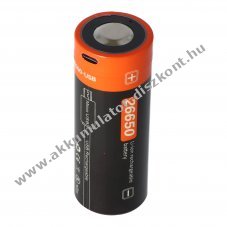 Helyettes�t� Akkumul�tor 26650 3,7V 4000mAh Li-ion