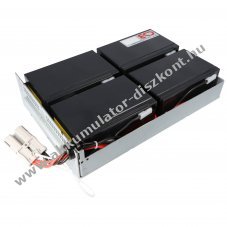 CSB Akkumul�tormul�tor APC-RBC133 k�bel �s csatlakoz� el�k�sz�tve