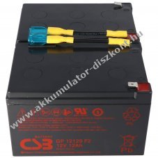 CSB Pb �lom Akkumul�tor 12V 7Ah csomagban k�bel �s csatlakoz�