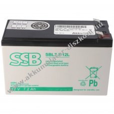 SSB SBL 12V 7,2Ah AGM �lom Akkumul�tor