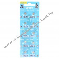 VINNIC AG0 G0 L521 384 gombelem 1,5V 42mAh 10db/csomag Alkaline