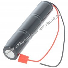 Helyettes�t� Akkumul�tor v�szvil�g�t�s D (g�li�t) 3,6V 4500mAh laza k�belv�gekkel csatlakoz� n�lk�l NiCd