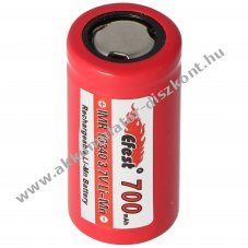 Efest IMR16340 3,7V 700mAh l�tium-ion Akkumul�tormul�tor lapos plusz p�lussal