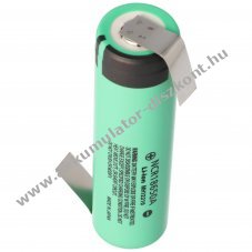 Panasonic NCR18650A 3,6V 3100mAh L�tfahne Z