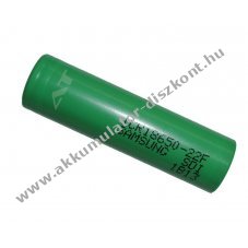 Samsung ICR 18650 3,6V 2250mAh l�tium-ion Akkumul�torcella Flat Top
