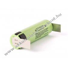 Panasonic NCR18650PF 3,7V 2900mAh l�tium-ion Akkumul�torcella forraszt�f�llel