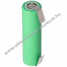 INR18650-25R 2500mAh 3,6V l�tium-ion Akkumul�torcella forraszthat� f�m �rintkez�vel