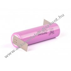 Samsung ICR 18650 2600mAh 3,6V l�tium-ion Akkumul�torcella forraszt�f�llel