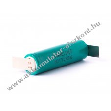 LG ICR18650E1 3,7V 3200mAh l�tium Akkumul�tor forraszt�f�li�val