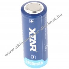 XTAR 26650 3,7V 5200mAh l�tium-ion Akkumul�tor PCB v�delemmel