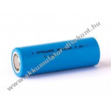 Cottcell IFR22650 3,2-3,3V 2000mAh napelemes Akkumul�tor LiFePO4