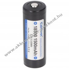 Keeppower 18500 Li-Ion Akkumul�tor 3,7V 1500mAh