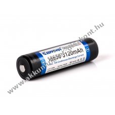 Keeppower R 18650 3120mAh 3,6V-3,7V Li-ion Akkumul�tormul�tor v�dett lila plusz p�lus