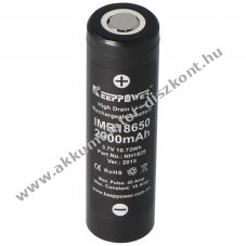 Keeppower IMR18650 3,7V 2900mAh Li-ion Akkumul�tor 10A Flat Top