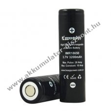 Keeppower IMR18650 3,7V 3200mAh Li-ion Akkumul�tormul�tor flat top