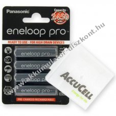 Panasonic eneloop Pro BK-3HCCE/4BE AA Mignon ceruza Akkumul�tor 1,2V 2500mAh 4db/csomag NiMH