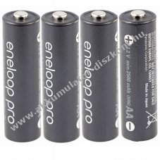 Panasonic eneloop pro BK-3HCDE/4BE AA Mignon ceruza Akkumul�tor 1.2V 2500mAh 4db/csomag NiMH
