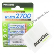 Panasonic AA Mignon ceruza HR-3U BK-3HGAE/4BE Akkumul�tor 1,2V 2700mAh 4db/csomag NiMH