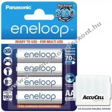 Panasonic eneloop BK-3MCC HR-3UTGB Mignon ceruza AA Akkumul�tor 1,2V 2000mAh 4db/csomag NiMH