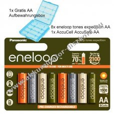 Panasonic eneloop Expedition AA Mignon ceruza Akkumul�tor 1,2V 2000mAh 8db/csomag NiMH