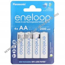Panasonic eneloop BK-3MCDE AA Mignon ceruza Akkumul�tor 1.2V 2000mAh 4db/csomag NiMH