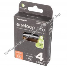 Panasonic eneloop pro AAA (mikro) Akkumul�tor 1.2V 930mAh 4db/csomag NiMH