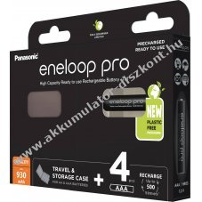 Panasonic eneloop Pro AAA (mikro) Akkumul�tor 1.2V 930mAh 4db/csomag NiMH