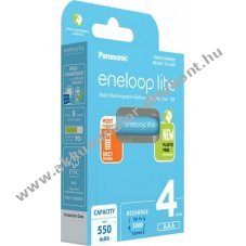Eneloop lite AAA (mikro) HR03 Akkumul�tor 1.2V 550mAh 4db/csomag NiMH