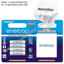 Panasonic eneloop Standard AAA (Micro) Akkumul�tor 1,2V 800mAh 4db/csomag NiMH