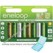 Panasonic eneloop Botanic AA Mignon ceruza Akkumul�tor 1,2V 2000mAh 8db/csomag BK-3MCCE/8TE NiMH