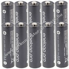 Panasonic eneloop Pro AA Mignon ceruza Akkumul�tor 1,2V 2500mAh 10db/csomag NiMH