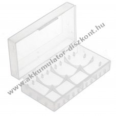 Helyettes�t� Akkumul�tor AccuSafe 4db Akkudoboz CR123A CR16340 CR18650