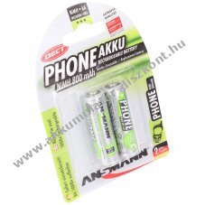 Ansmann AA Mignon ceruza Akkumul�tor 1,2V 800mAh 2db/csomag NiMH
