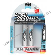 Ansmann Typ 2850 AA Mignon ceruza Akkumul�tor 1,2V 2650mAh 2db/csomag NiMH
